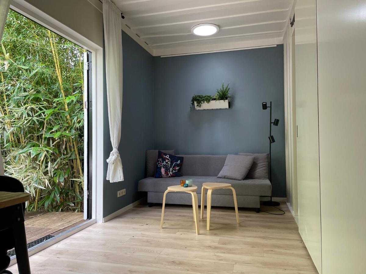 Tiny-House Van Zeecontainers Bij Het Bos Oranjewoud Dış mekan fotoğraf